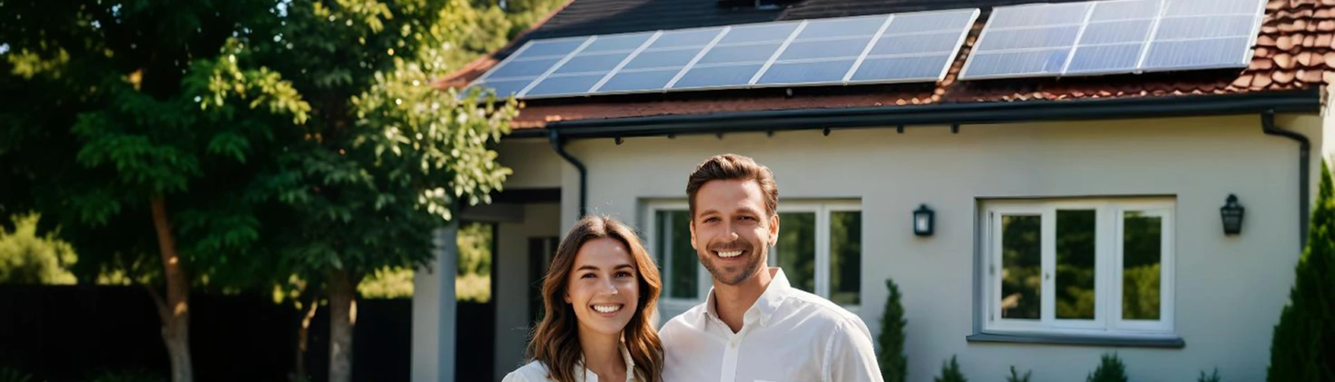 Photovoltaik-Module auf einem Dach